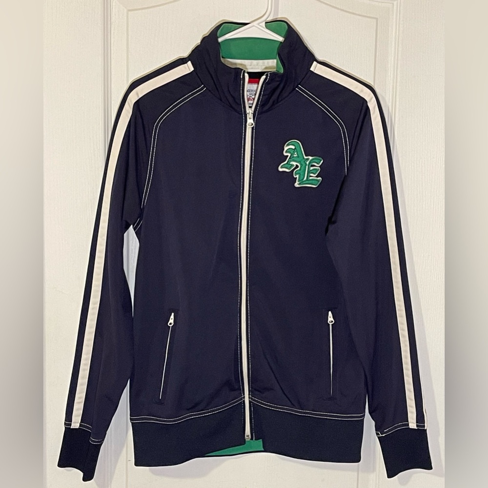American Eagle Outfitters Outfiters Varsity Style Jacket Full Zip Small Petite